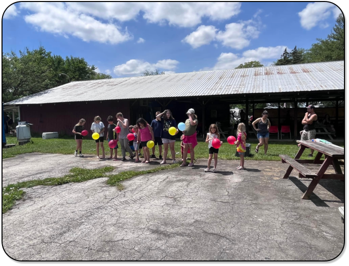 Aerial view of  M & M Outdoors Campground.