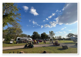 RV sites at Wooded Acres Campground