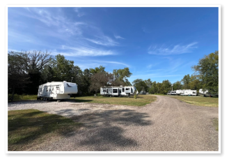 RV sites at Wooded Acres Campground