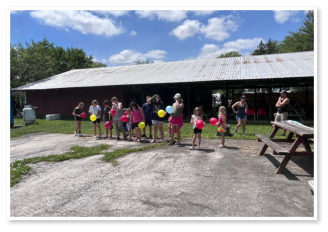 Kids having fun at Wooded Acres RV Park
