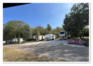 RV sites at Wooded Acres Campground