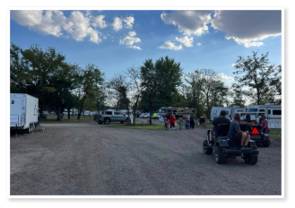 RV sites at Wooded Acres Campground